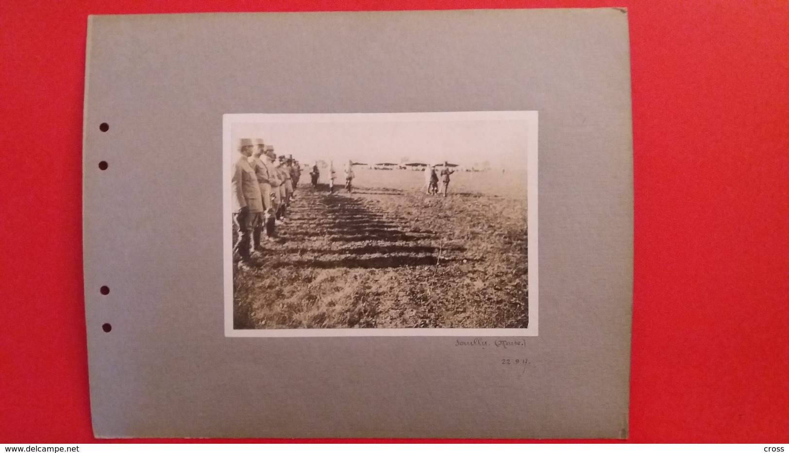 SOUILLY MEUSE PHOTO MILITAIRE AVIATION SEPTEMBRE 1917 - Guerre, Militaire