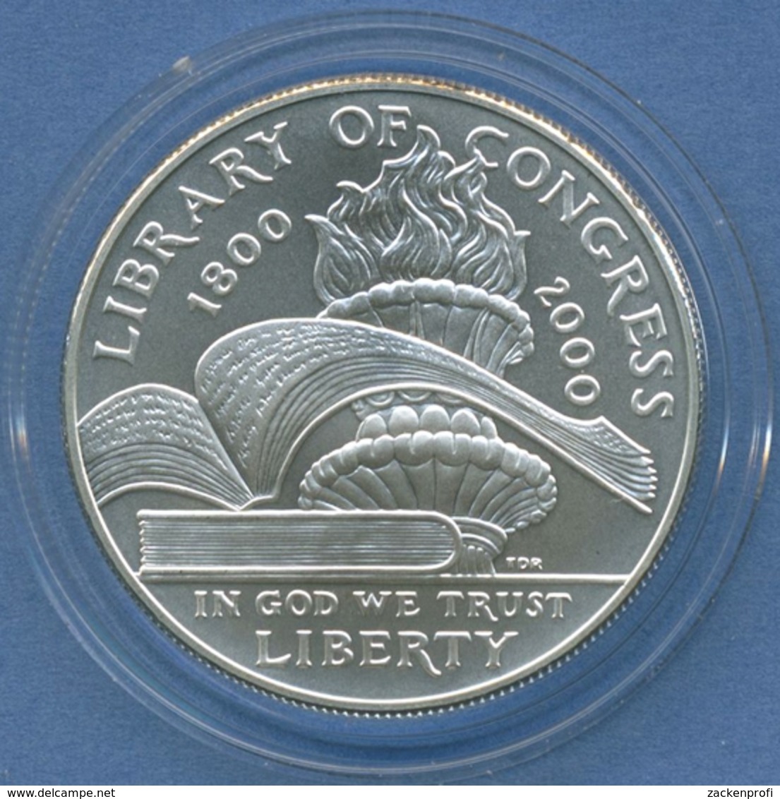 USA Dollar 2000 Library Of Congress KM 311, Silber Uncirculated, St (m1875) - Commemoratives