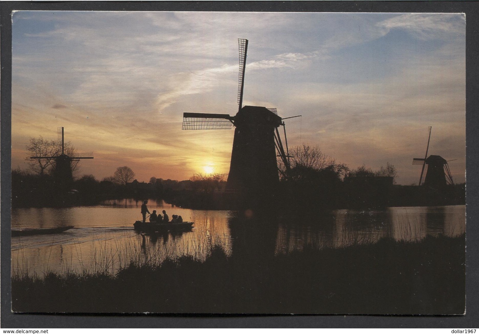 Poldermolen - Kinderdijk - "De Nederwaard ". - NOT Used. - See The 2 Scans For Condition.(Originalscan ) - Kinderdijk