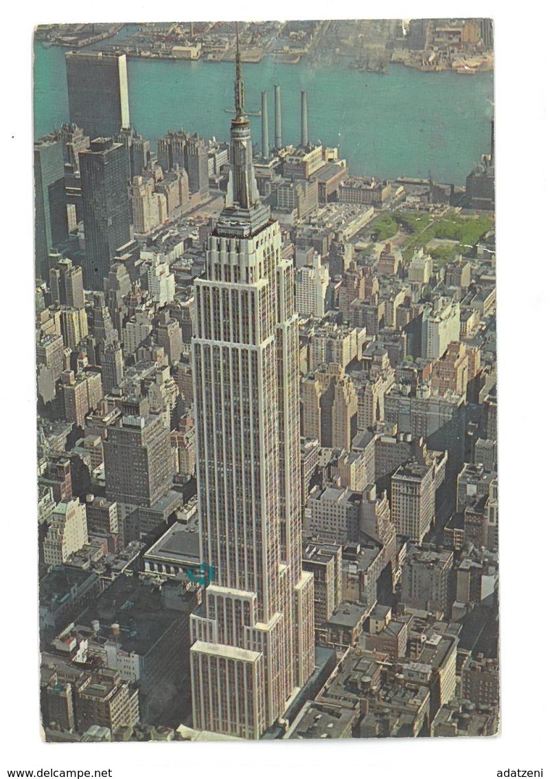 U.S.A. Stati Uniti D’America Aerial View Of Empire State Building  New York City Viaggiata 1969 Condizioni Come Da Scans - Empire State Building