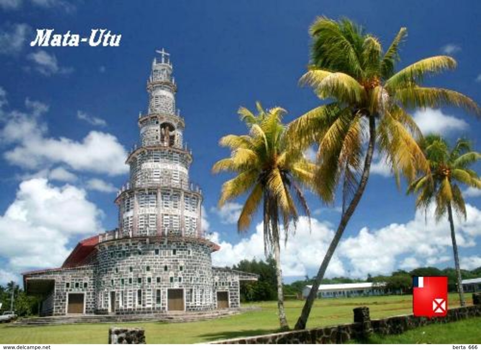 Wallis And Futuna Mata-Utu Church New Postcard - Wallis-Et-Futuna