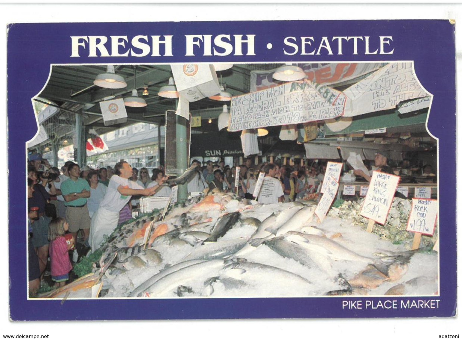 U.S.A. Stati Uniti D’America Fresh Fish Seattle Pike Place Market  Non Viaggiata Condizioni Come Da Scansione - Seattle