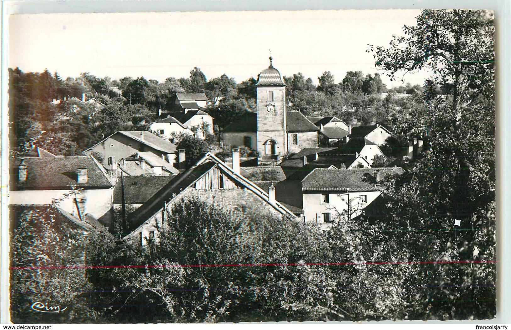 31160 - CLAIREGOUTTE - CPSM - VUE GENERALE AVEC L EGLISE - Autres & Non Classés