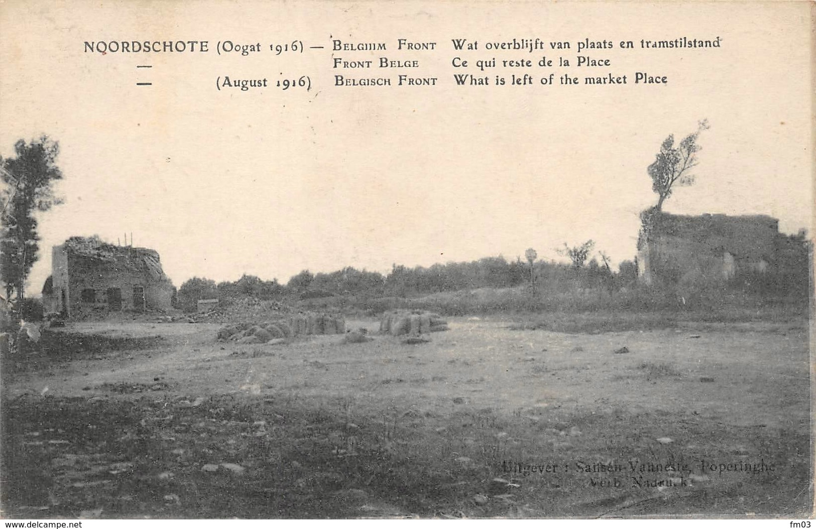 Noorschote Lo Loo Reninge Guerre 1914 - Lo-Reninge