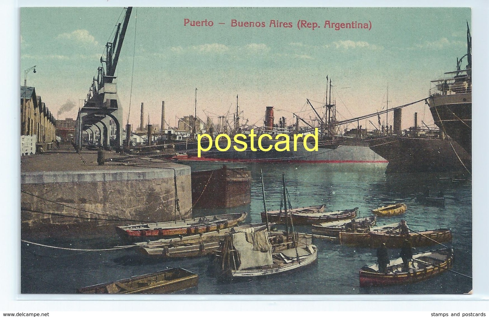 PUERTO - BUENOS AIRES, ARGENTINA. OLD POSTCARD C.1910 #D5. - Argentina