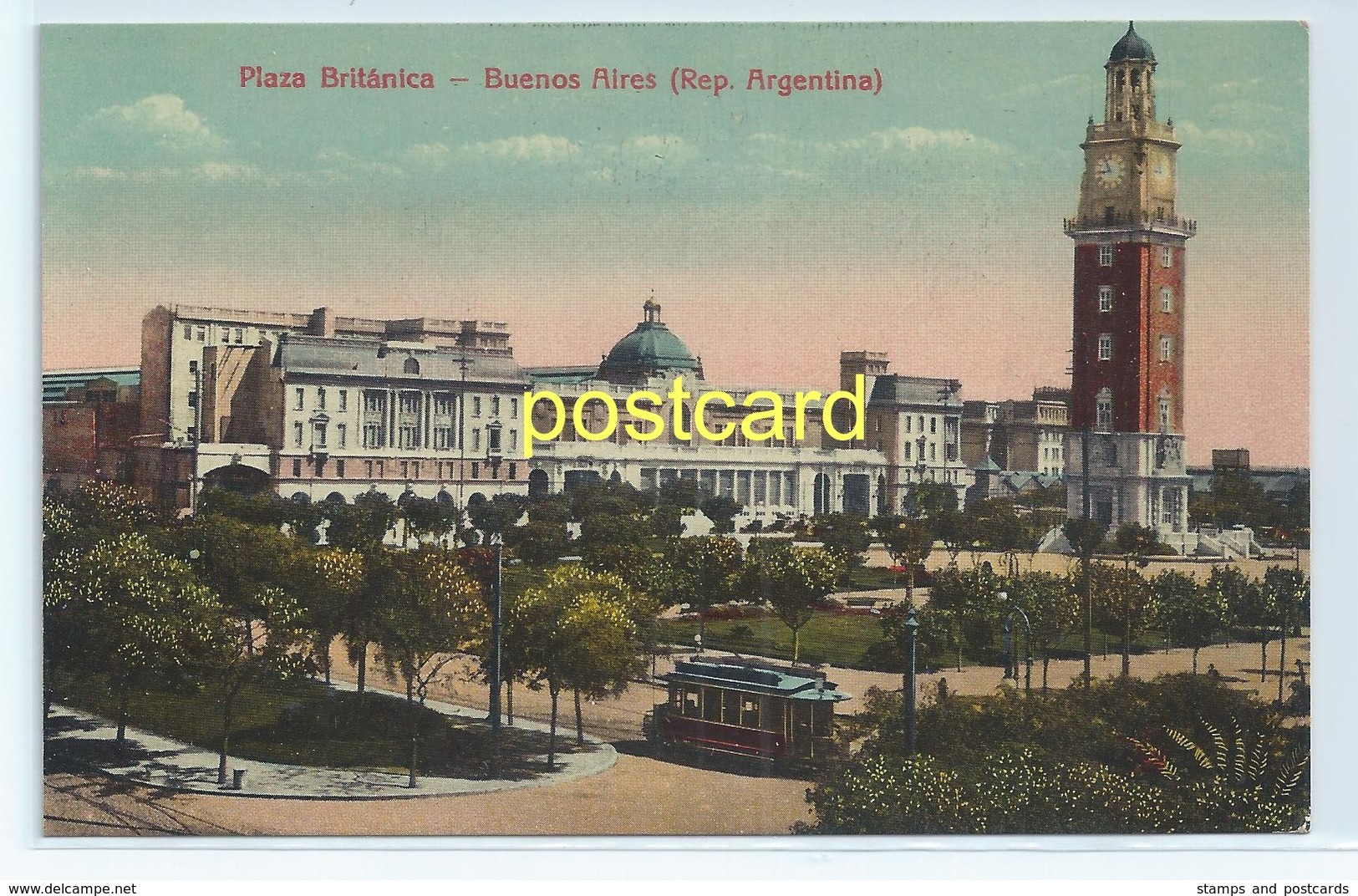 PLAZA BRITANICA - BUENOS AIRES, ARGENTINA. OLD POSTCARD C.1910 #D6. - Argentina