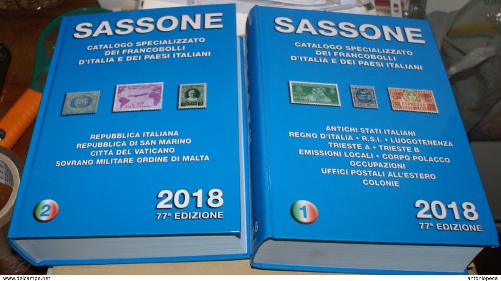 ITALY 2018, CATALOGO SASSONE COMPLETO 1^ E 2^ PARTE - Italia