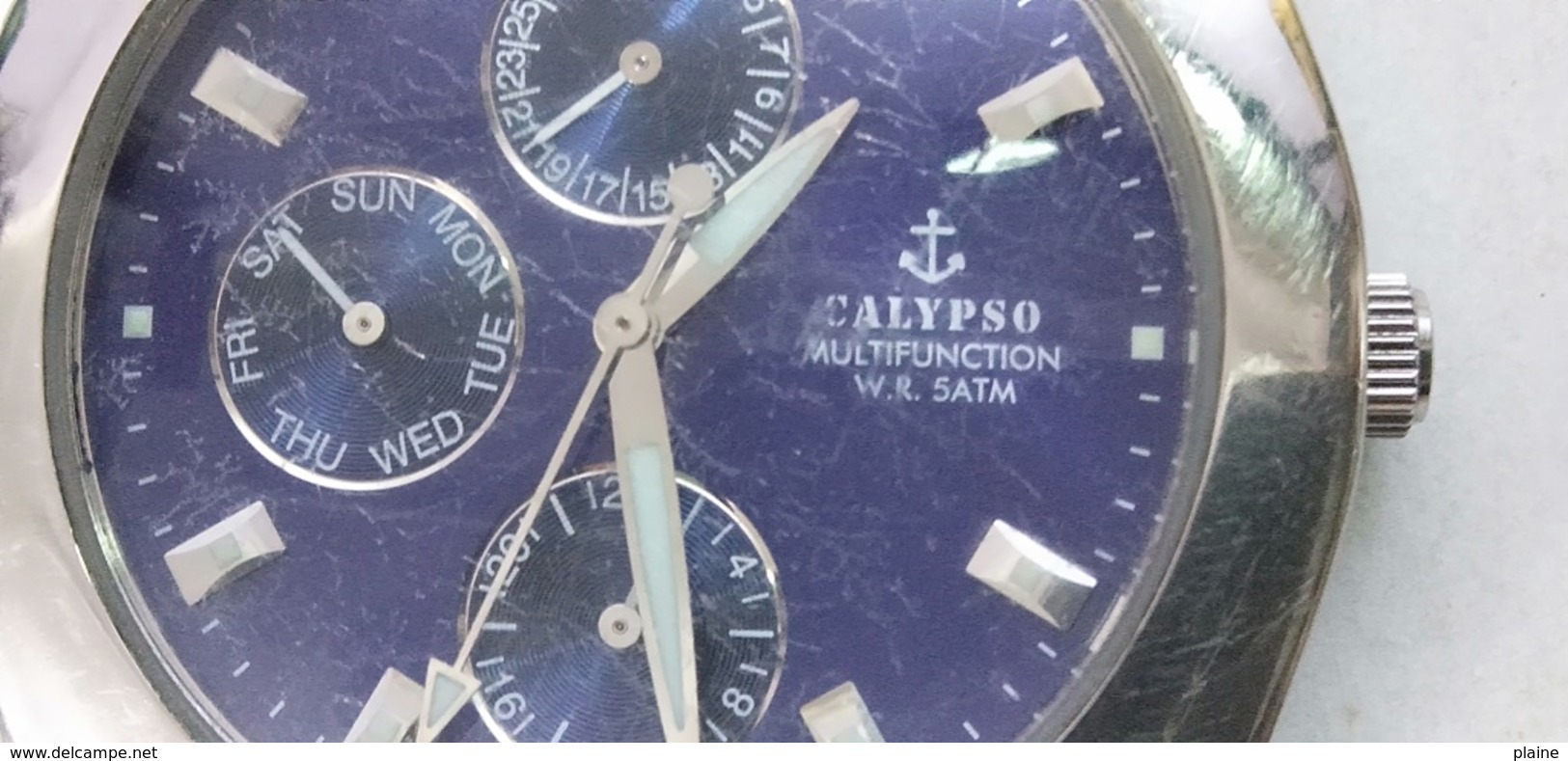 CALYPSO-MONTRE  MULTIFONCTION-W.R.5 ATM- MONTRE EN MARCHE