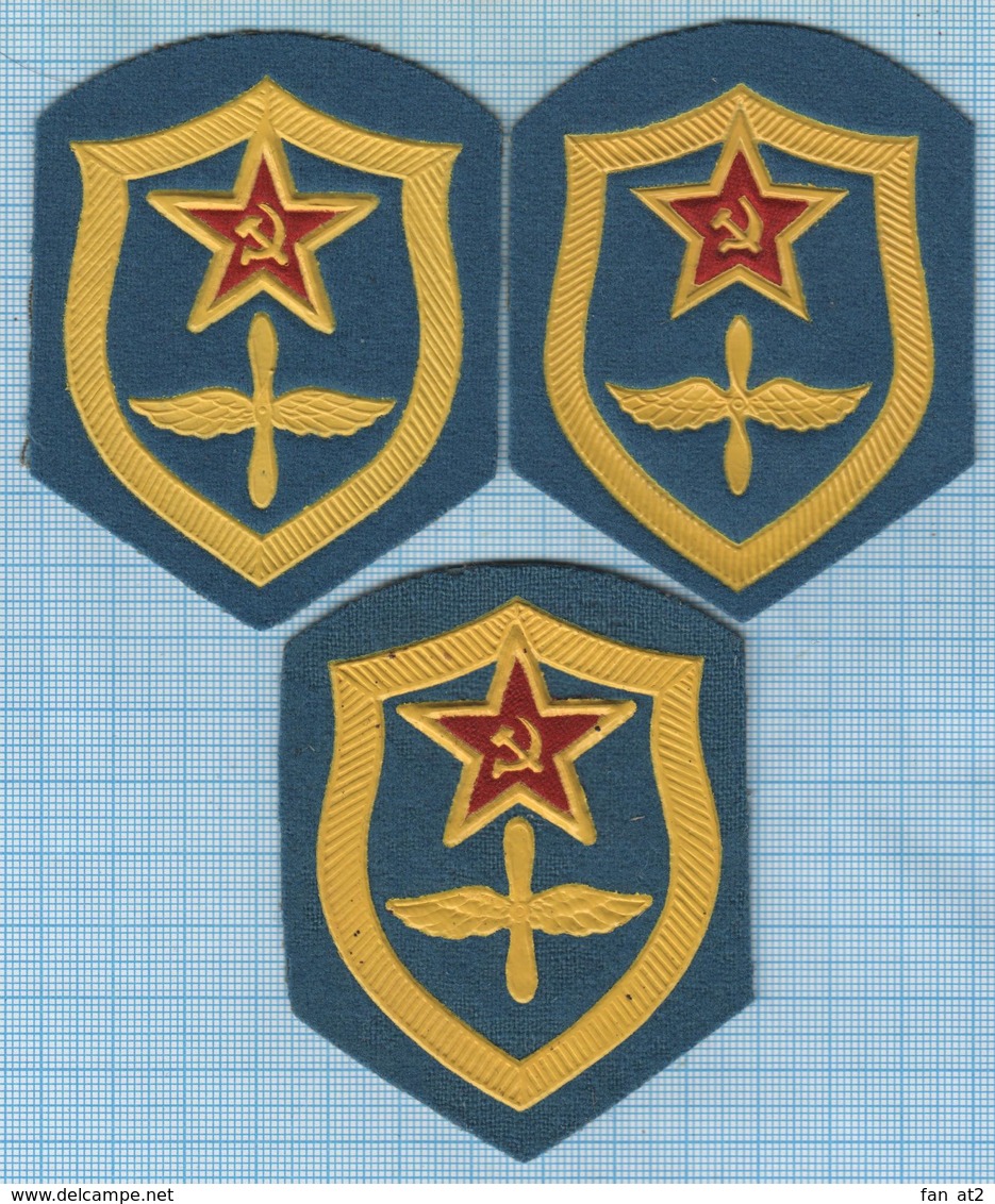 USSR / Patches Abzeichen Parche Ecusson / Soviet Union. Army. Air Force Aviation 1969-199 - Patches