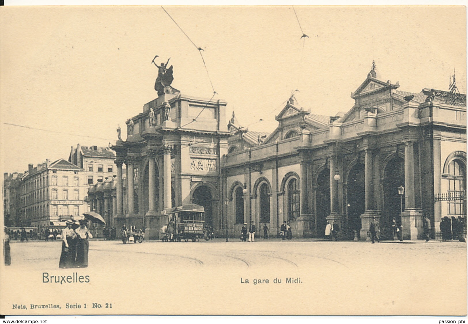 BELGIQUE  BRUXELLES LA GARE DU MIDI - Chemins De Fer, Gares