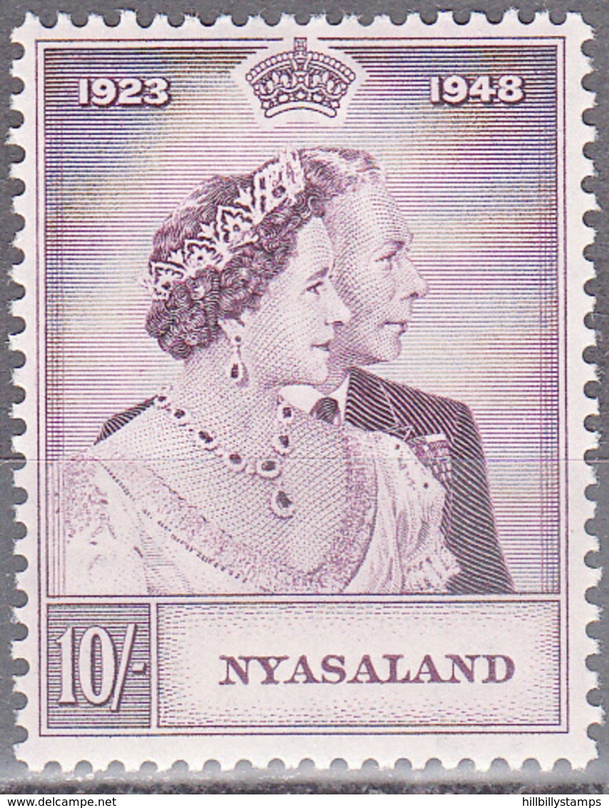 NYASALAND    SCOTT NO. 86   MINT HINGED        YEAR  1948 - Nyassaland (1907-1953)