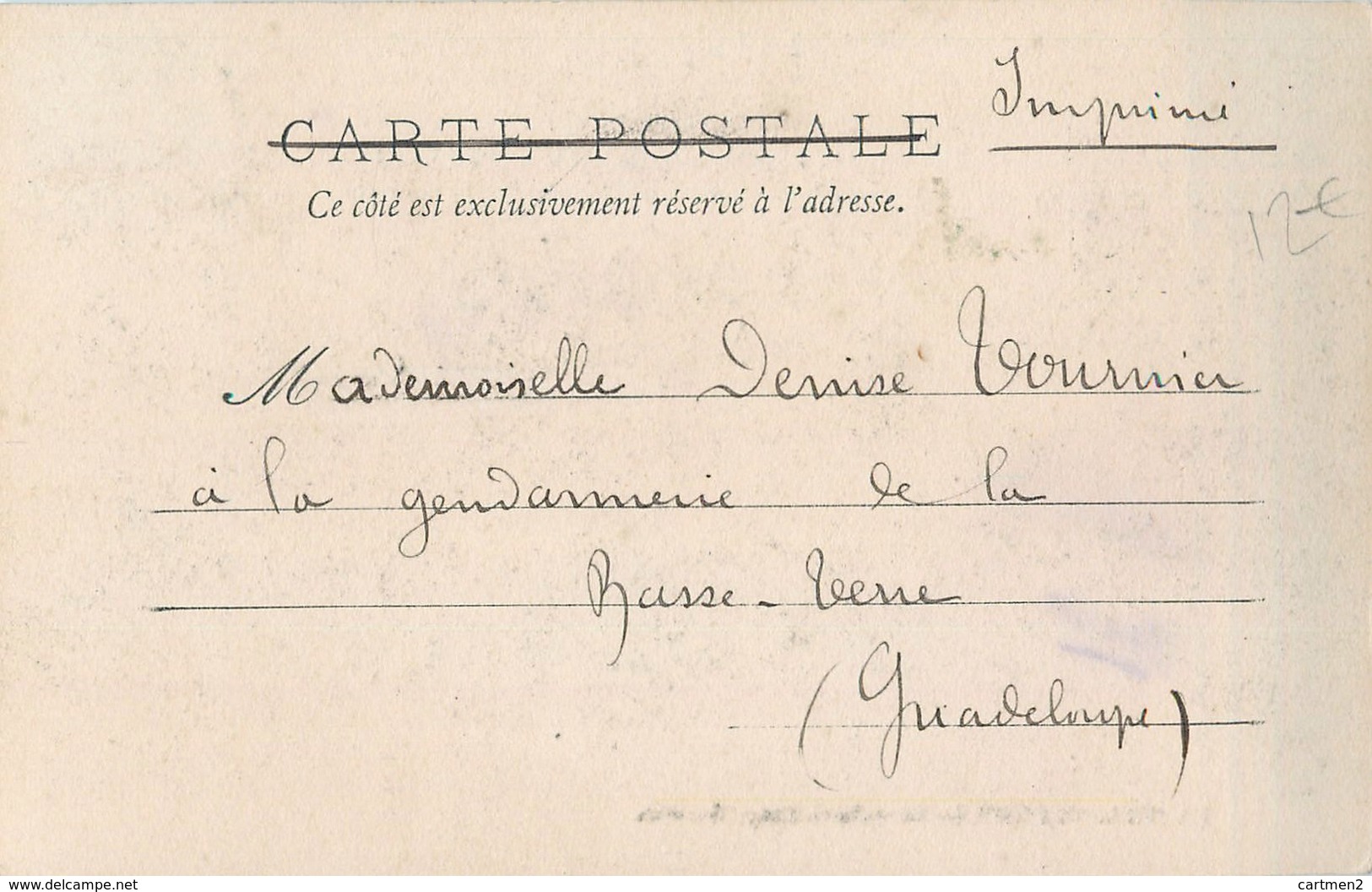 GUADELOUPE SAINT-BARTHELEMY GUSTAVIA 1900 - Saint Barthelemy