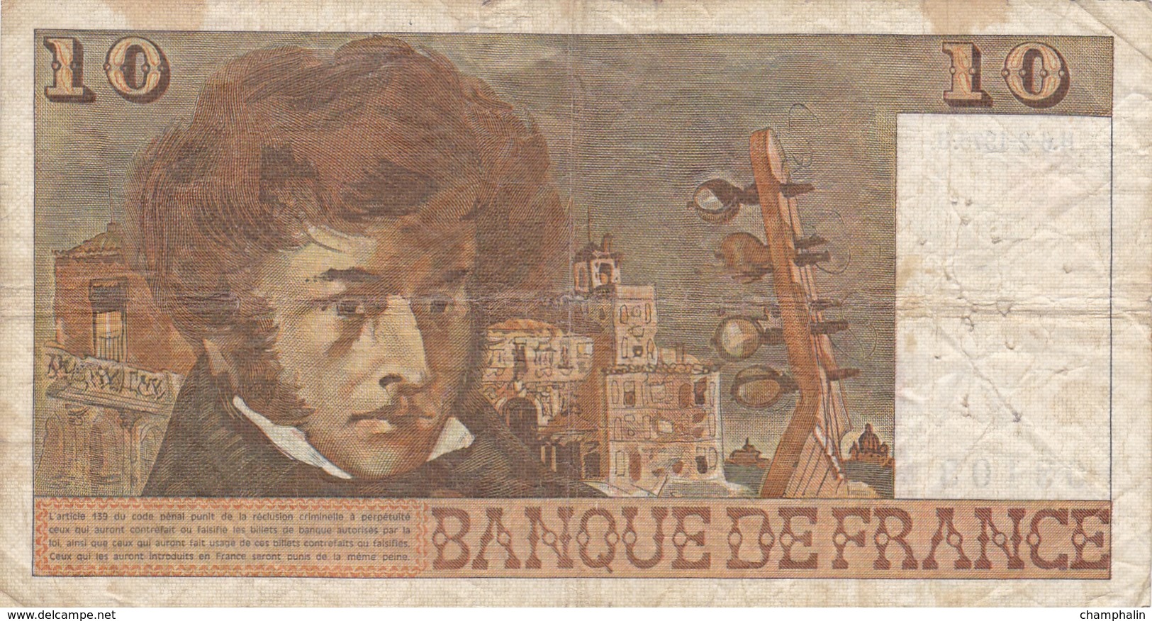 France - Billet De 10 Francs Type Hector Berlioz - 6 Février 1975 H - 10 F 1972-1978 ''Berlioz''