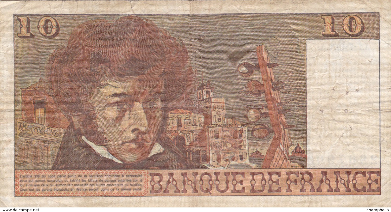 France - Billet De 10 Francs Type Hector Berlioz - 1er Juillet 1976 A - 10 F 1972-1978 ''Berlioz''