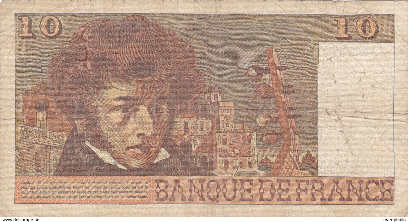 France - Billet De 10 Francs Type Hector Berlioz - 2 Mars 1978 A - 10 F 1972-1978 ''Berlioz''