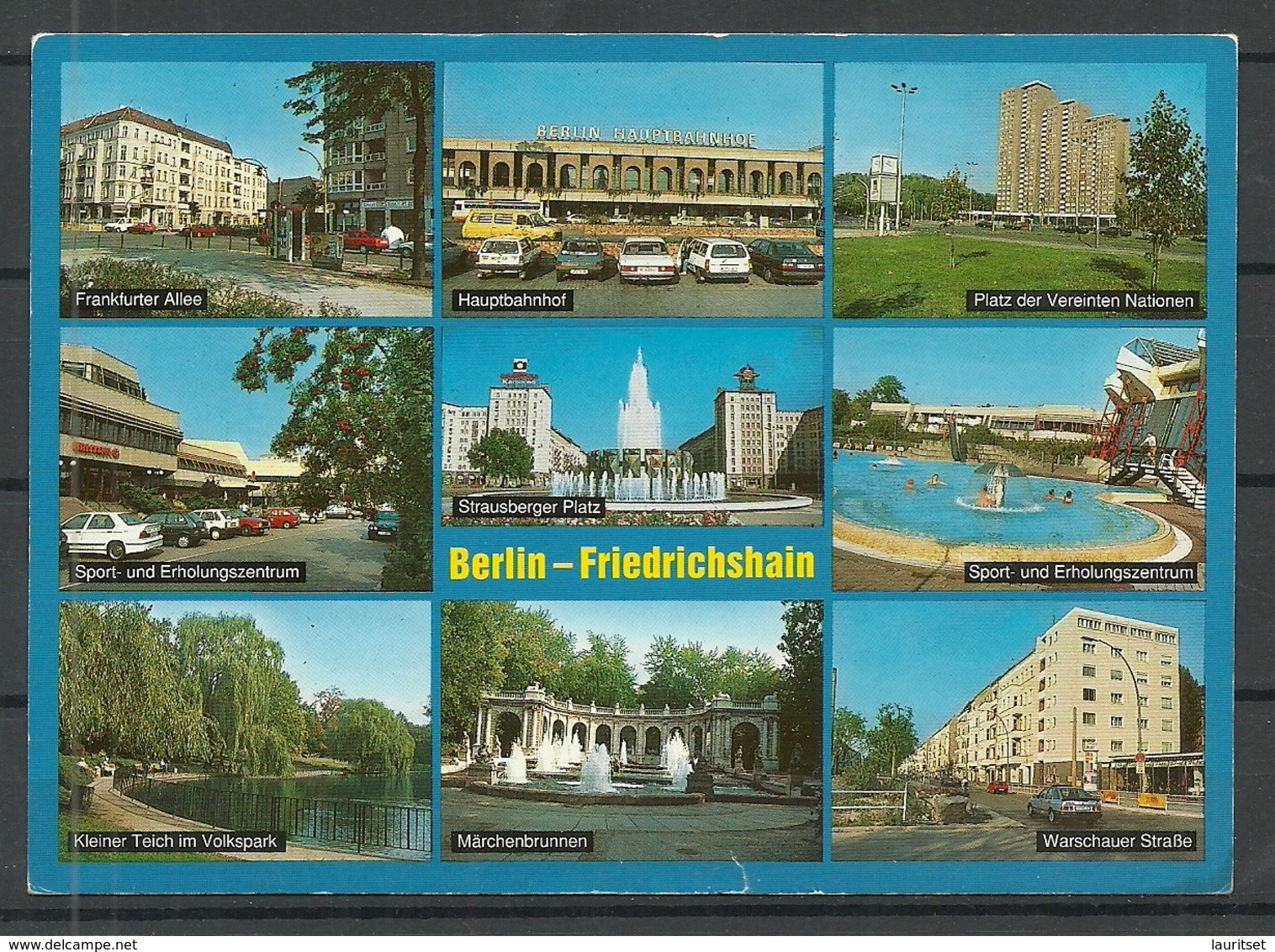 Deutschland 1994 Berlin Friedrichshain , Gesendet, Mit Briefmarke - Friedrichshain