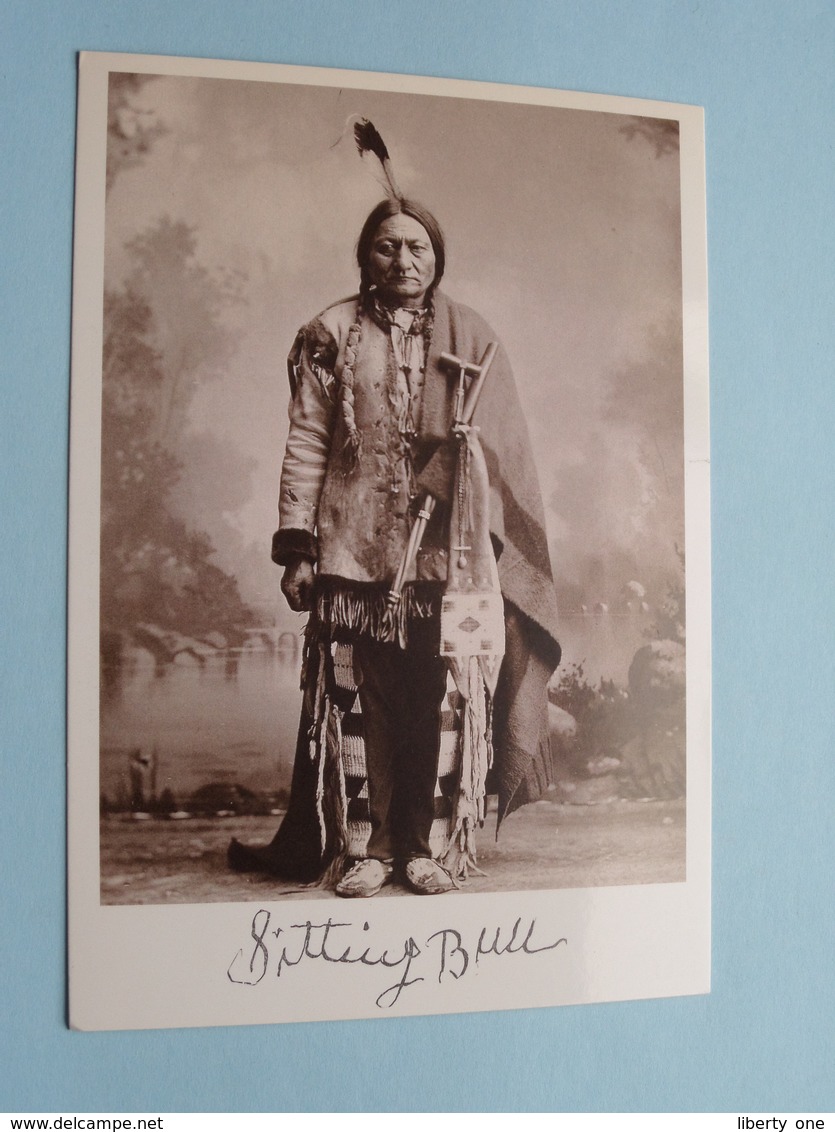 SITTING BULL > Photo By Palmquist & Jurgens 1884 ( AZUSA 1991 / Voir Photo For Detail ) ! - Indiens D'Amérique Du Nord