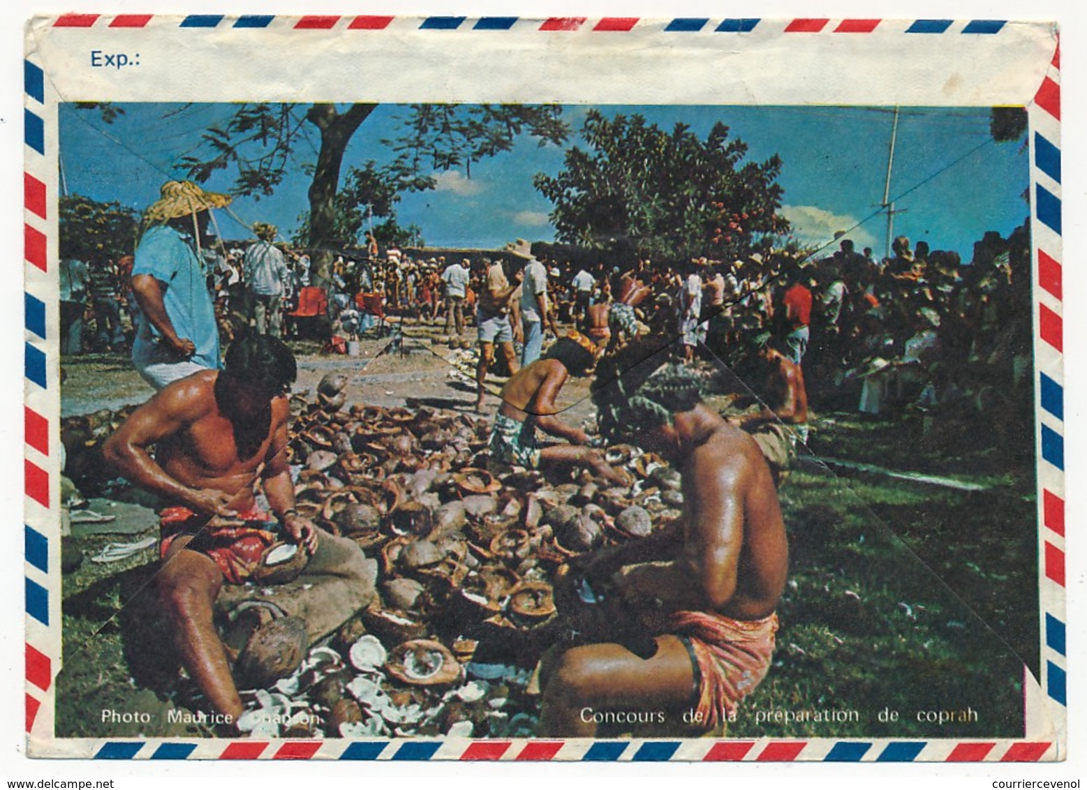 POLYNESIE - Enveloppe Affr Composé Obl. FAAA Aéroport - Ile-de-Tahiti - 6-1-1979 - Storia Postale