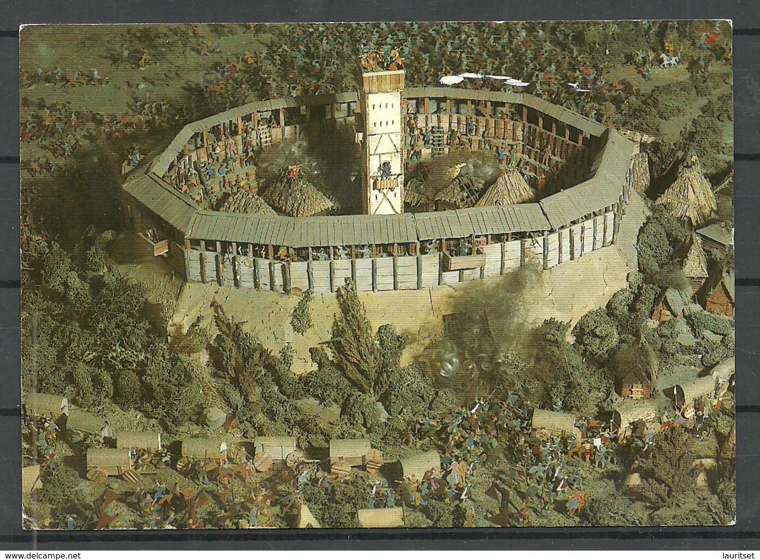 Deutschland LENZEN Museum Burg Diorama Mit Zinnfiguren Schlacht Um Lenzen (sent 1997, With 2 Stamps) - Geschichte