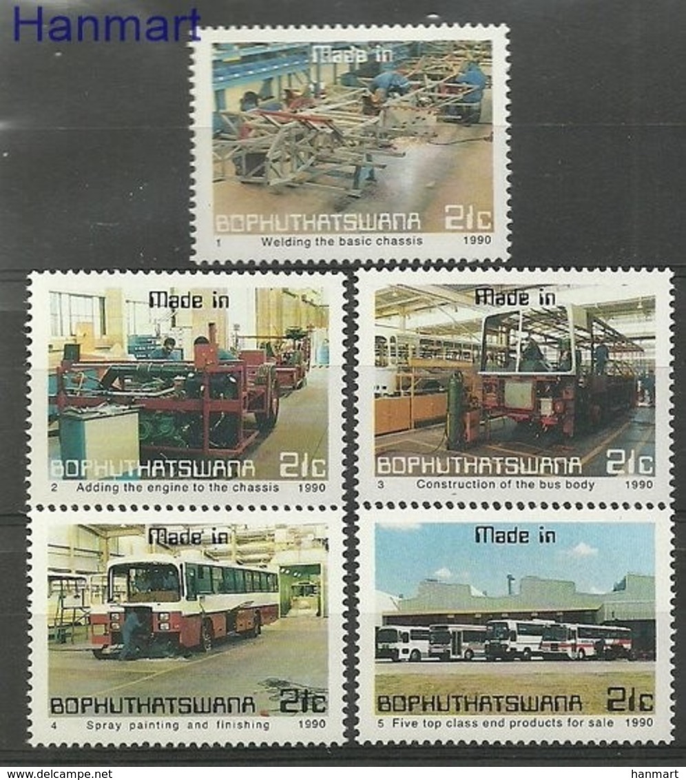 Bophuthatswana 1990 Mi 243-247 MNH ( ZS6 BOP243-247 ) - Voitures