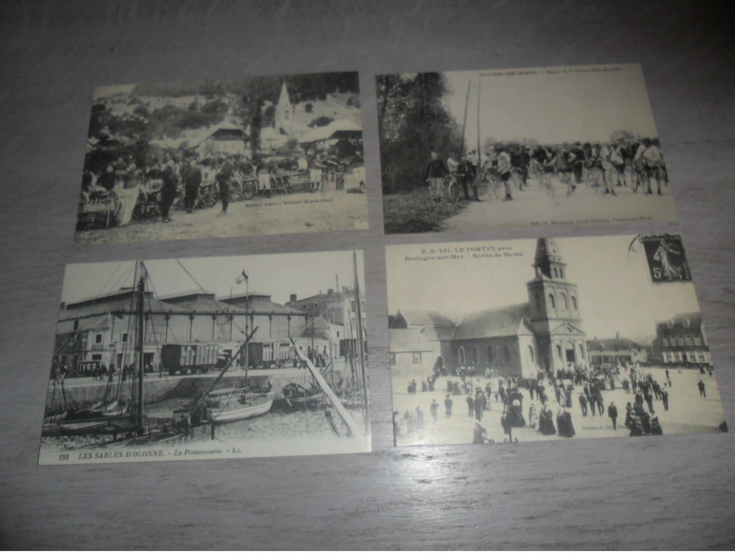 Lot de 60 cartes postales d' Autrefois  reproductions  France  Lot van 60 postkaarten  reproducties copie Frankrijk