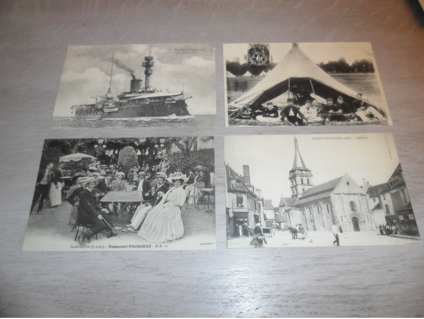 Lot de 60 cartes postales d' Autrefois  reproductions  France  Lot van 60 postkaarten  reproducties copie Frankrijk