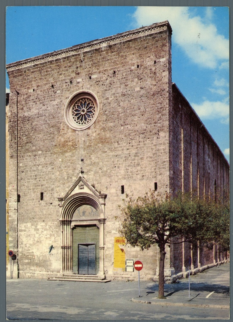 °°° Cartolina N. 2 Rieti Chiesa S. Agostino Viaggiata °°° - Rieti