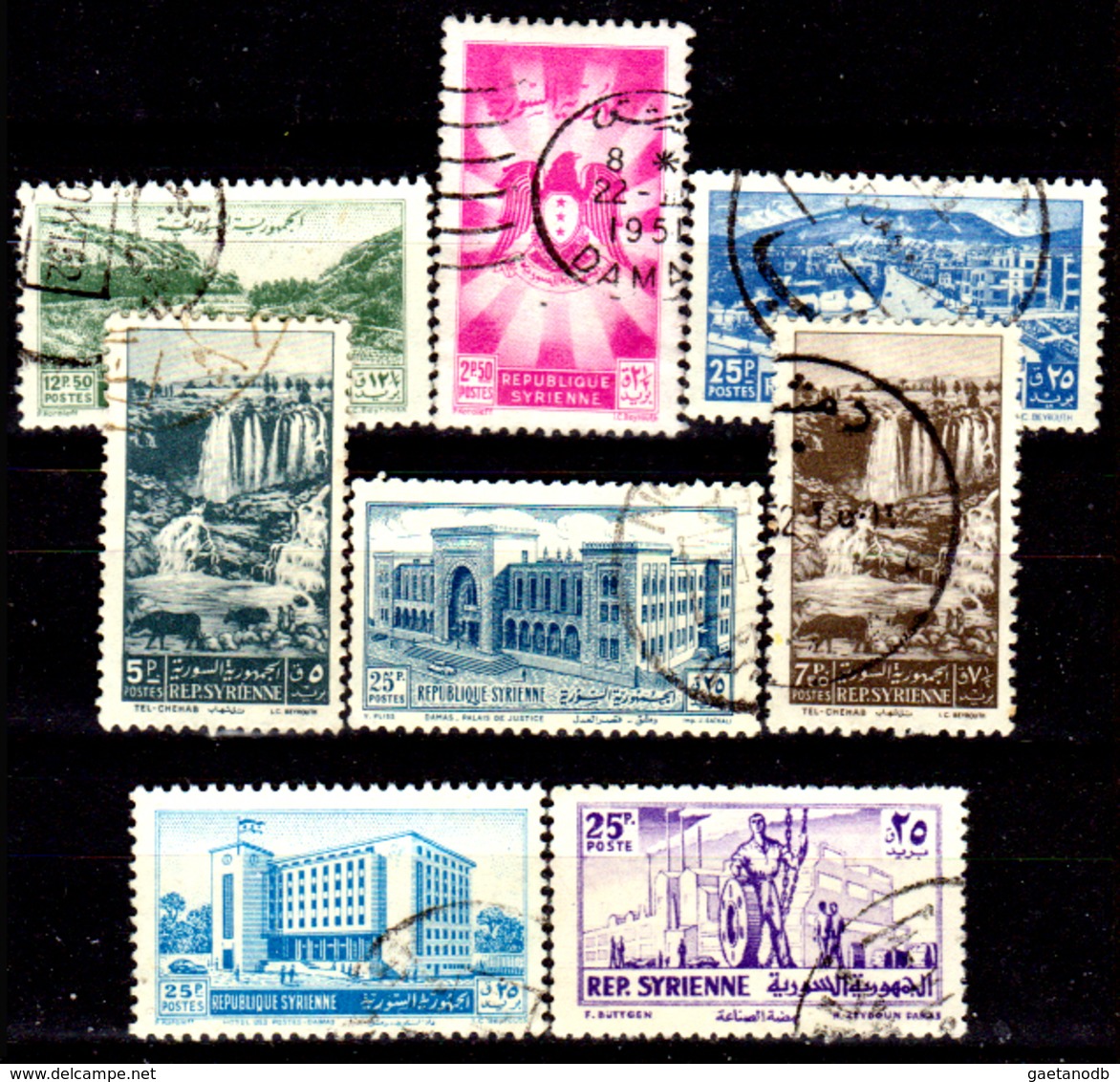 Siria-00079 - Valori Del 1950-55 (o) Used - Senza Difetti Occulti. - Siria