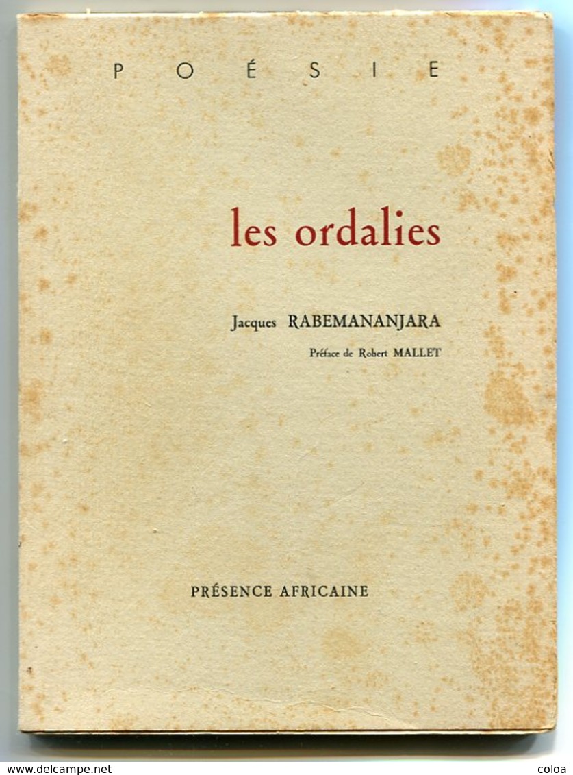 Madagascar Jacques RABEMANANDJARA Les Ordalies 1972 EO Dédicacé - Autres & Non Classés