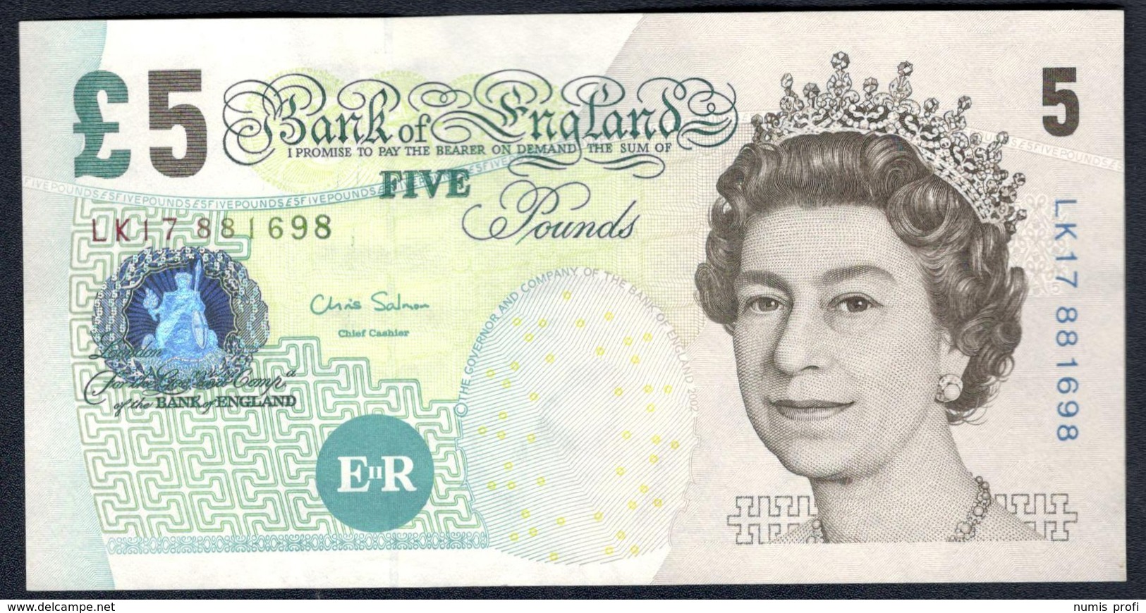 England - 5 Pounds 2002 - P391d - 5 Pounds