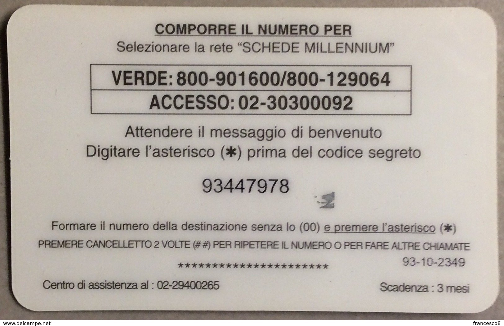 I.T.S.  INTERNATIONAL TELECOMMUNICATION SYSTEM ... MILLENIUM - Altri & Non Classificati