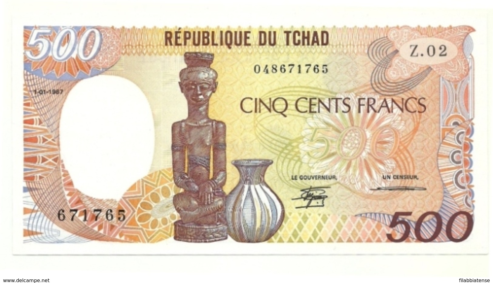 Ciad - 500 Francs 1987 - Ciad