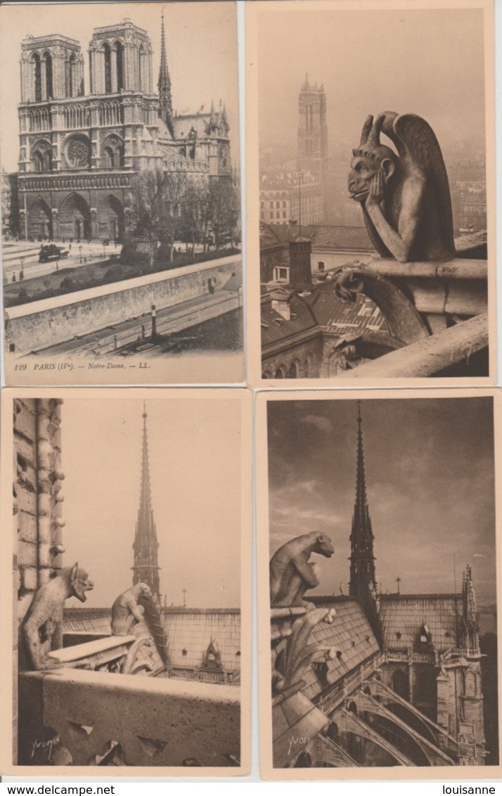 19 / 5 / 128  - PARIS  - LOT  DE  53  CPA  &  7  CPSM  DE  NOTRE  DAME  DIVERSES - Toutes Scanées - 5 - 99 Postcards