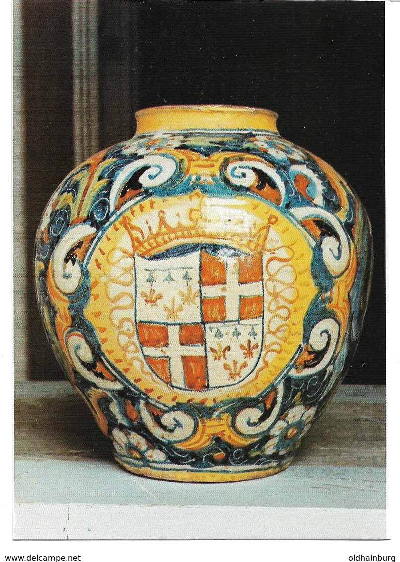 3055k: AK Maolica Vase, Museum Malta/ Valetta, Ungelaufen - Articles Of Virtu