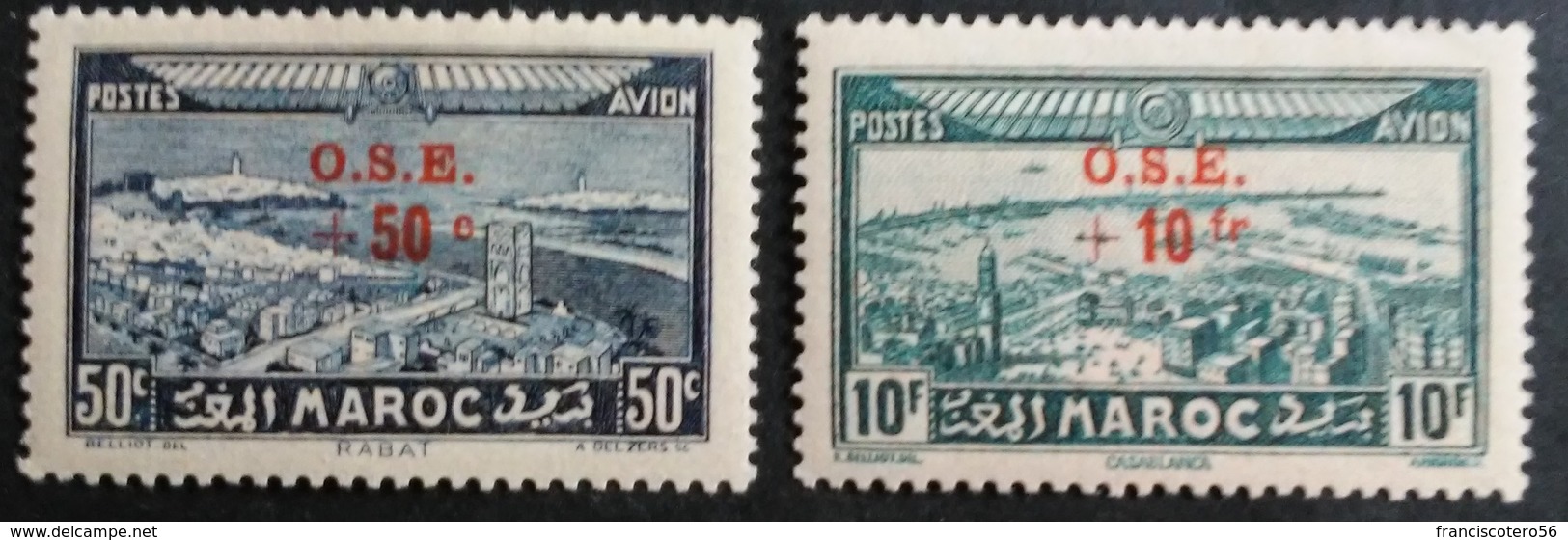 Marruecos: Año. 1938 - Av. 2/Val. Serie, CPTA. ( Infancia Tipos De 1933 - Sobrecargados. ) - Morocco (1956-...)