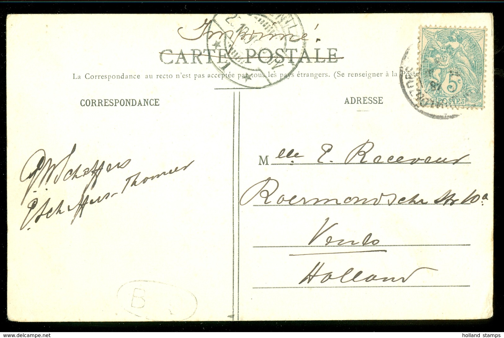 HANDGESCHREVEN BRIEFKAART Uit 1907 Van LOURDES Naar VENLO (11.550H) - Brieven En Documenten