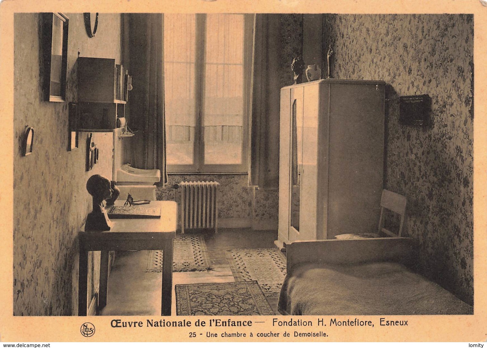 Belgique Esneux Fondation H. Montefiore Chambre à Coucher De Demoiselle CPSM GF Oeuvre Natonale Enfance - Esneux