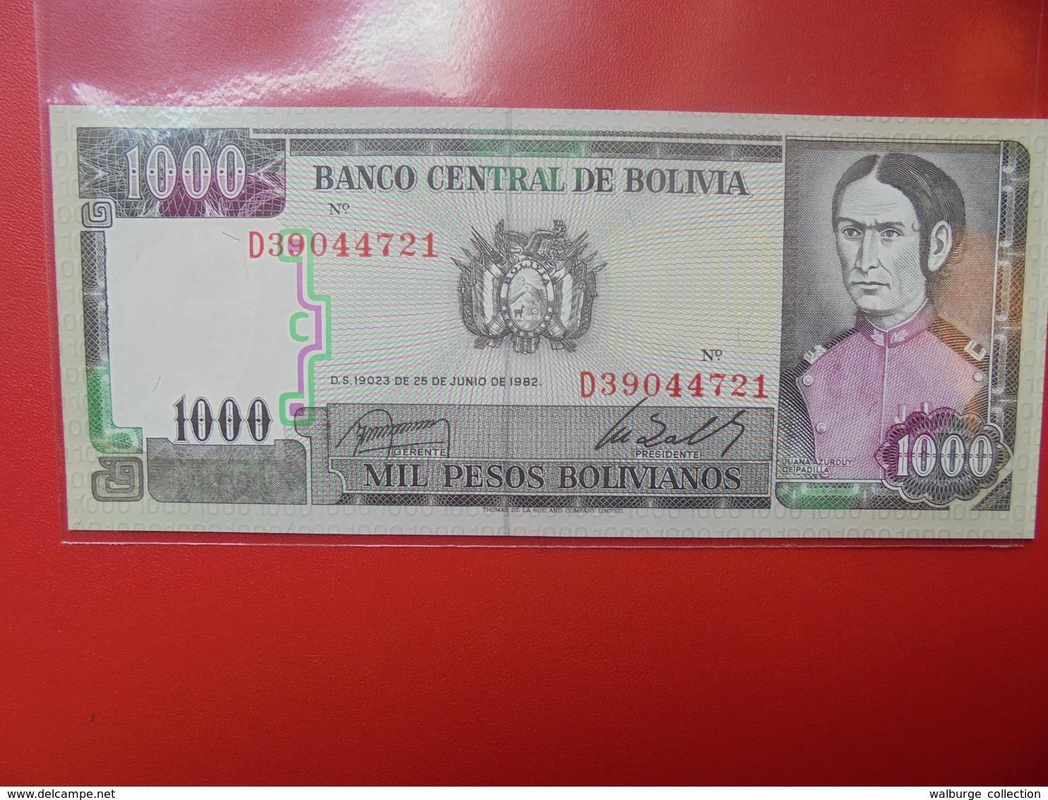 BOLIVIE 1000 PESOS 1982 PEU CIRCULER/NEUF - Bolivie