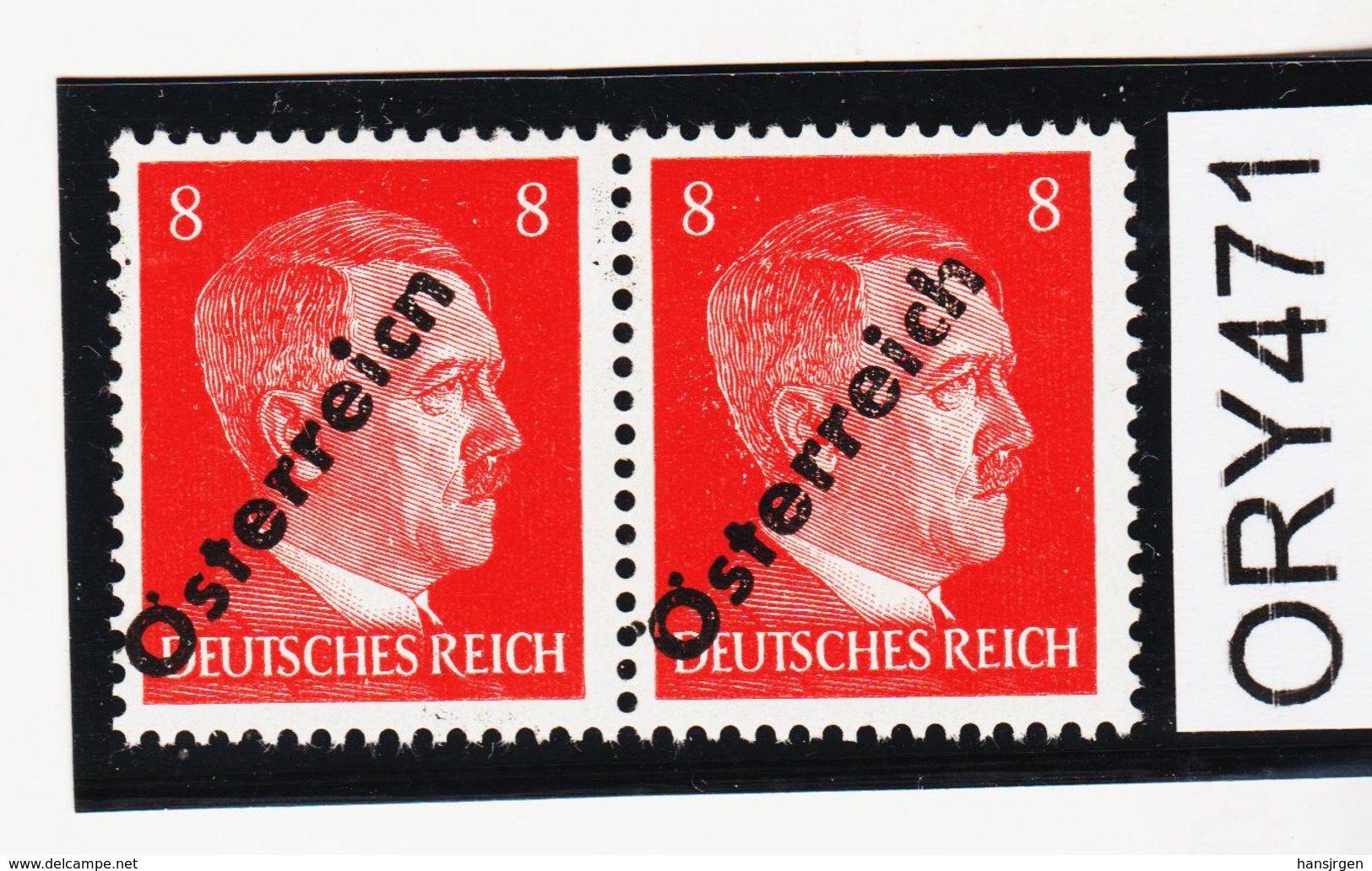 ORY471 ÖSTERREICH 1945 Michl ANK 662 D PLATTENFEHLER "n" STATT "h" Und ABKLATSCH ** Postfrisch - Abarten & Kuriositäten