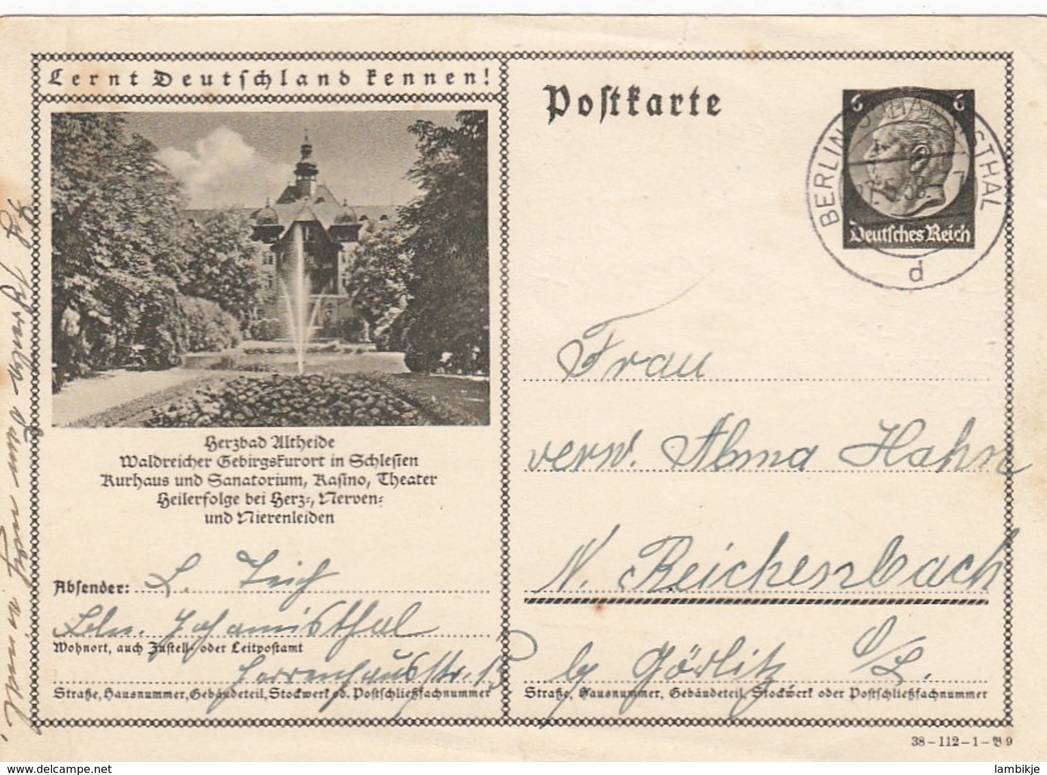 Deutsches Reich Postkarte P236 1934 - Sonstige & Ohne Zuordnung