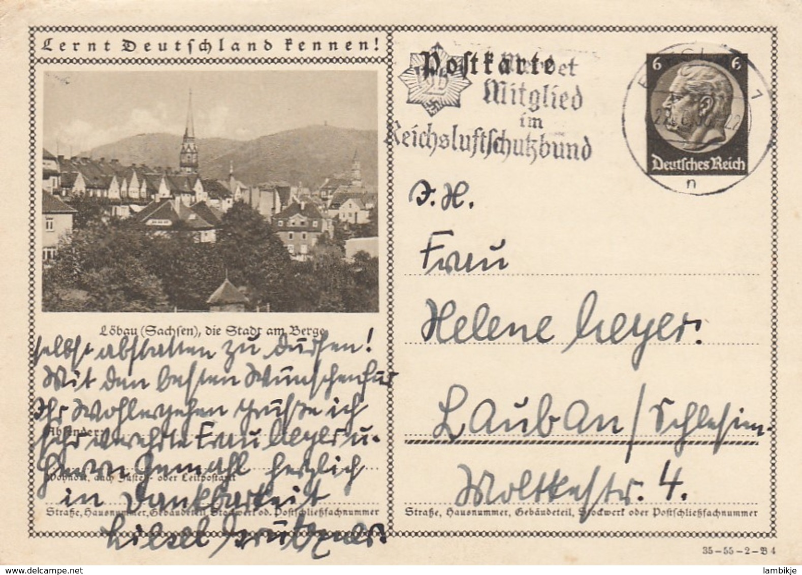 Deutsches Reich Postkarte P236 1934 - Sonstige & Ohne Zuordnung