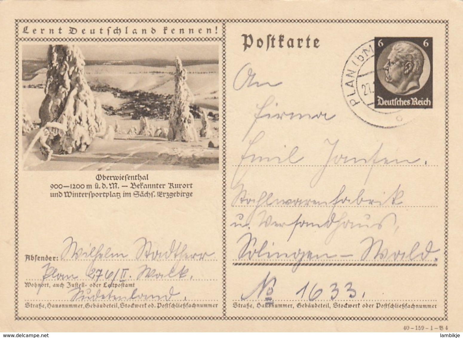 Deutsches Reich Postkarte P236 1934 - Sonstige & Ohne Zuordnung