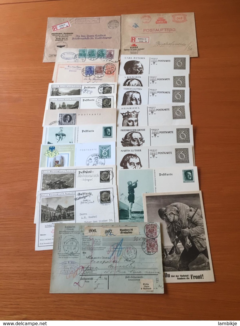 +++ Sammlung 200 Postkarten/Briefe Deutsches Reich mit viele Sonderstempel  Ab 1891 +++