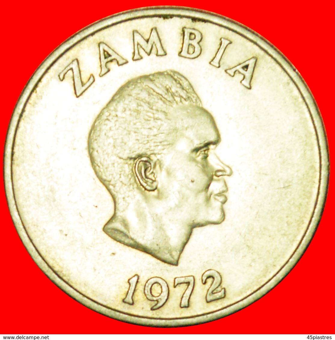 + GREAT BRITAIN: ZAMBIA ★ 20 NGWEE 1972! LOW START ★ NO RESERVE! - Zambie