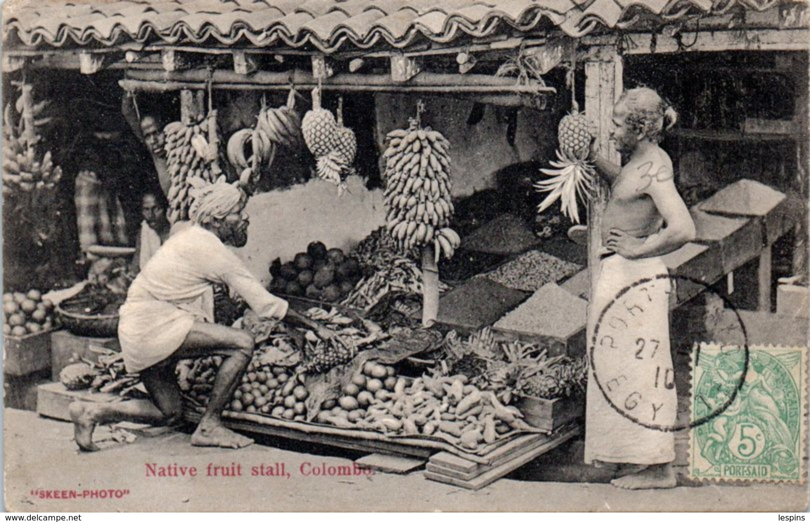 ASIE - SRI LANKA ( CEYLON --  Native Fruit Stall , Colombo - Sri Lanka (Ceylon)