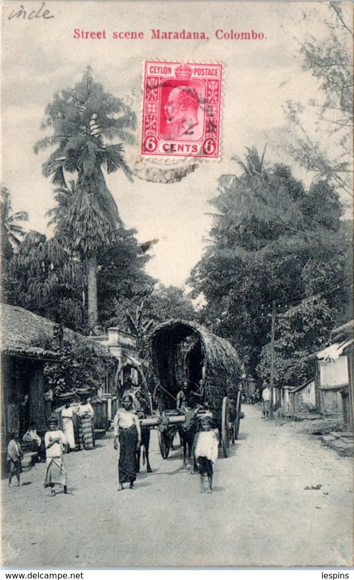 ASIE - SRI LANKA ( CEYLON -- Street Scene Maradana Coloùmbo - Sri Lanka (Ceylon)