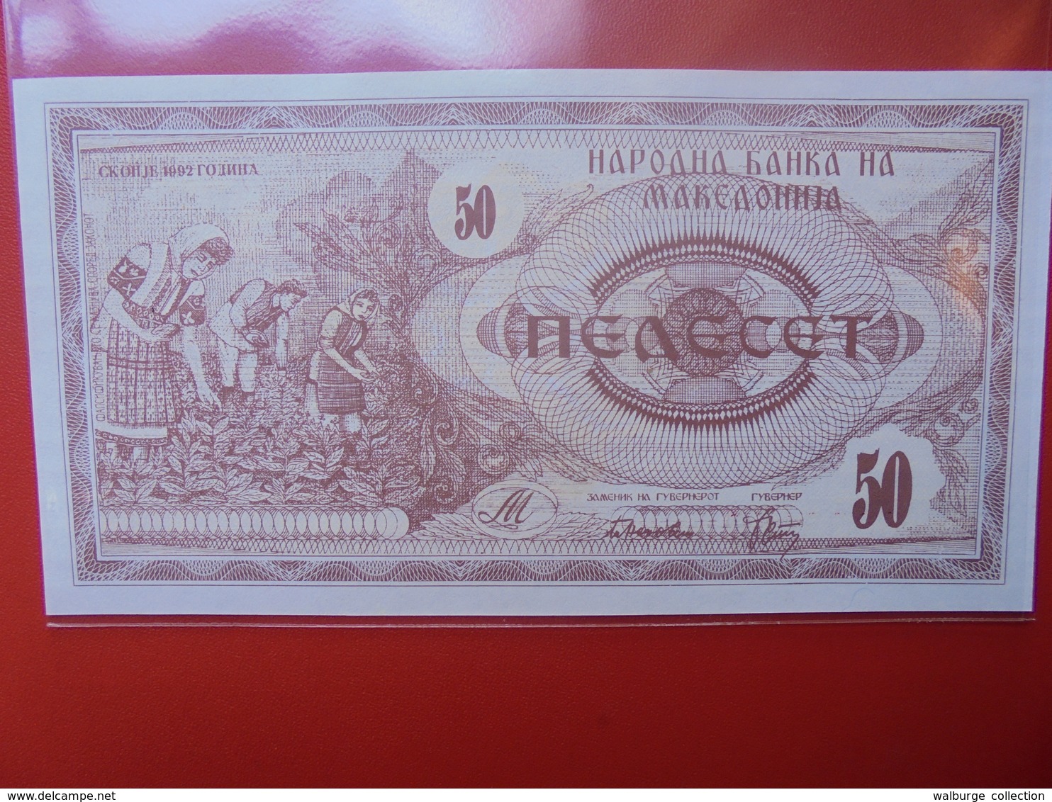 MACEDONIE 50 DINARA 1992 PEU CIRCULER/NEUF - Macédoine Du Nord