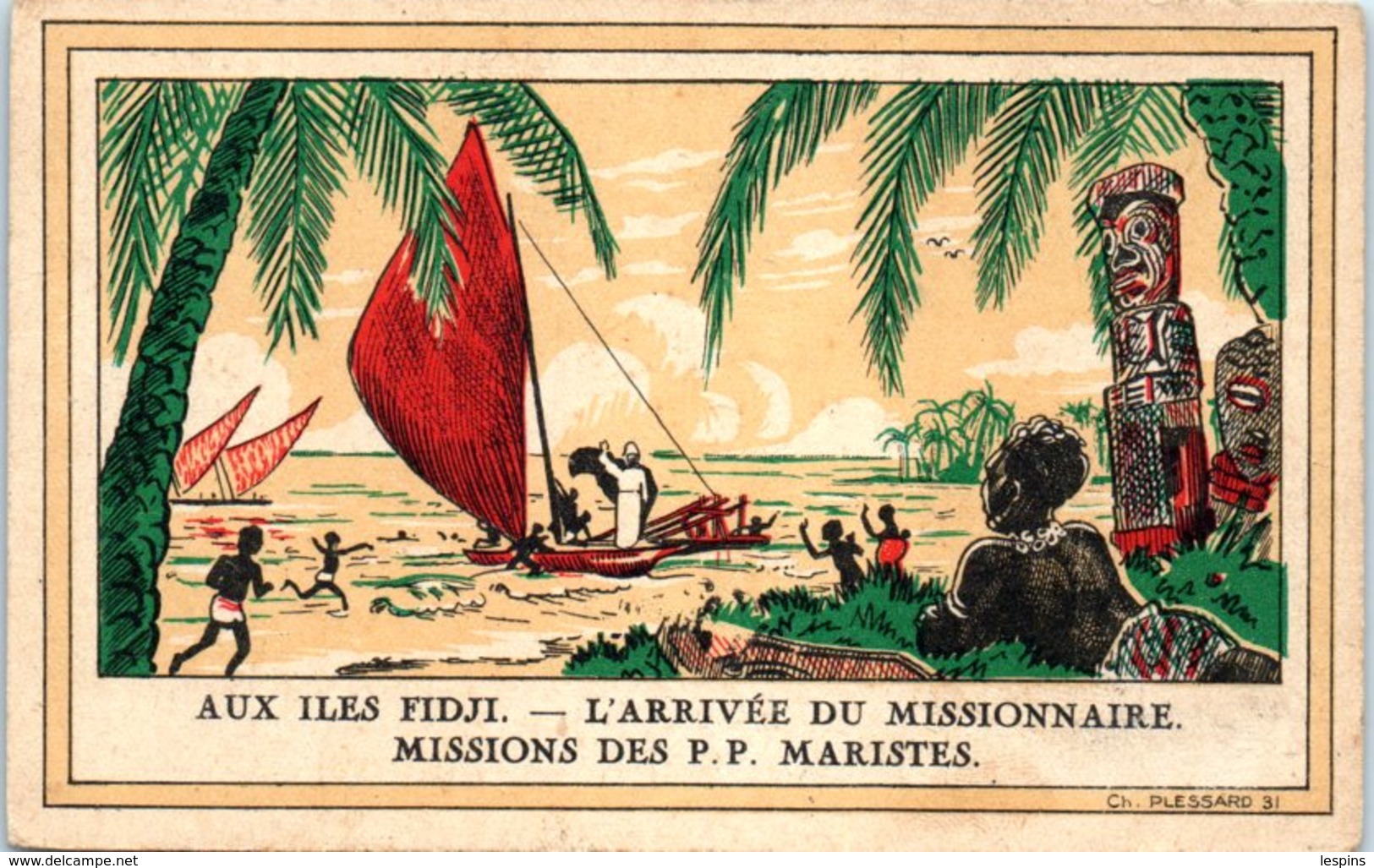 OCEANIE - FIDJI --  L'arrivée Du Missionnaire - Fidji