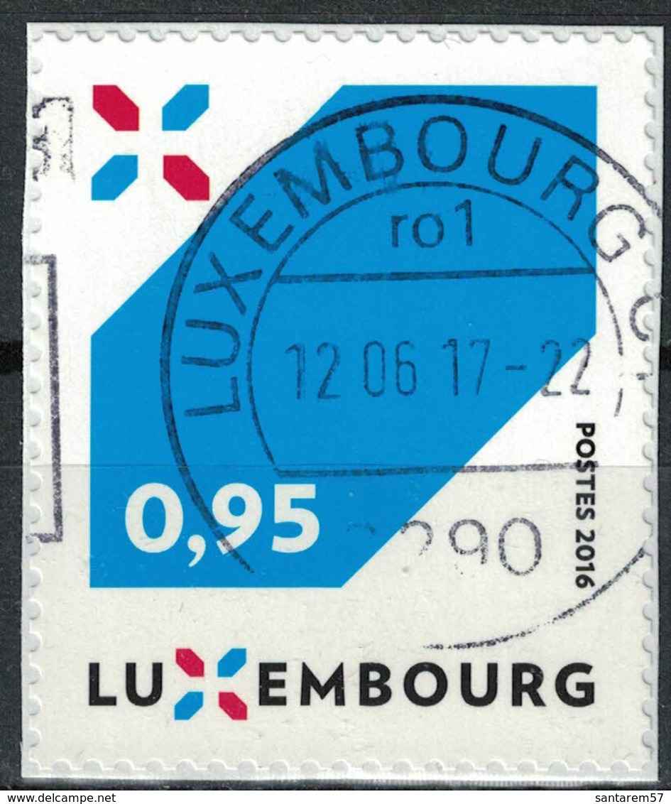 Luxembourg 2016 Oblitéré Used La Nouvelle Signature Du Luxembourg Sur Fragment - Oblitérés