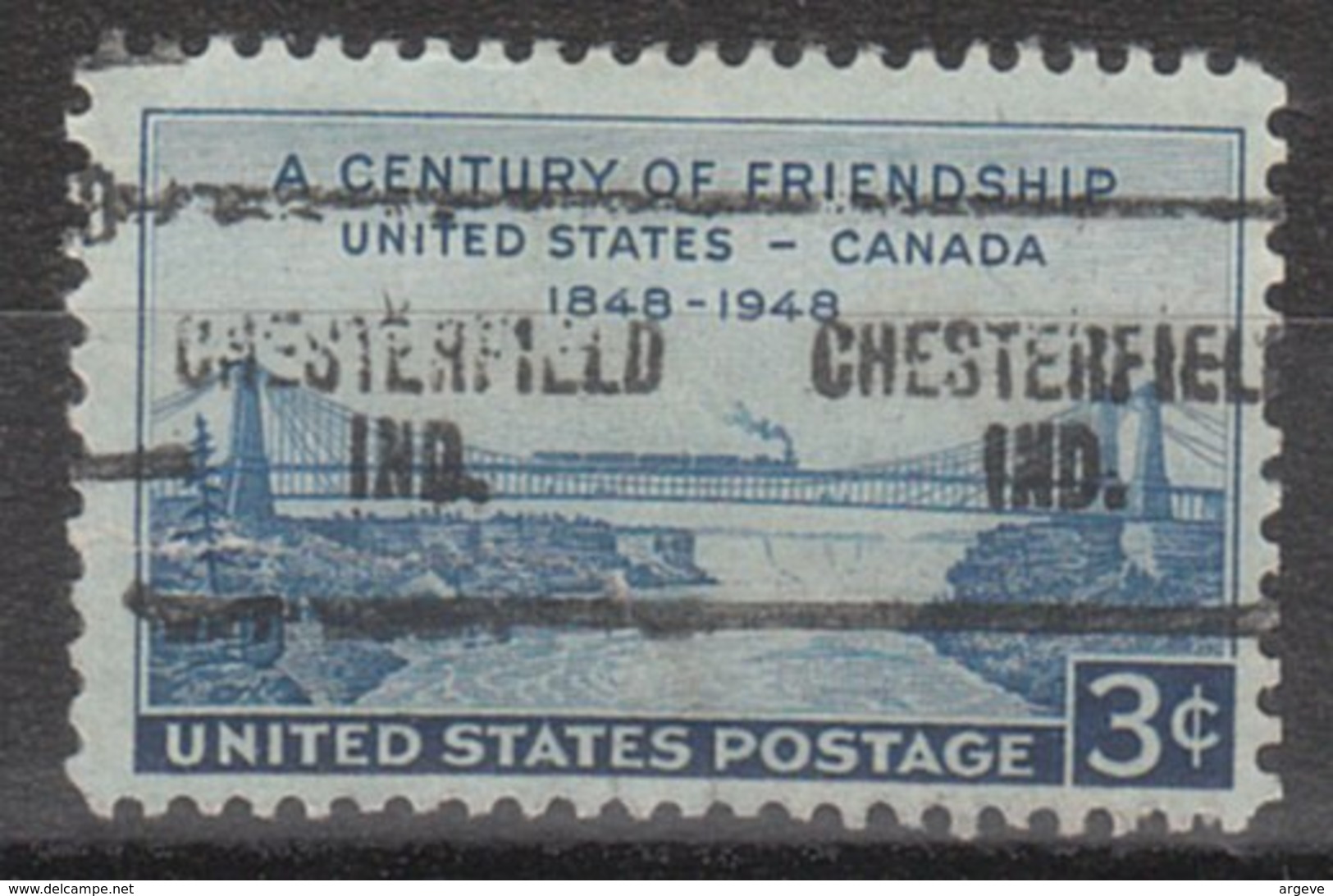 Locals USA Precancel Vorausentwertung Preo, Locals Indiana, Chesterfield 704, Stamp Defect, Tear - Vorausentwertungen